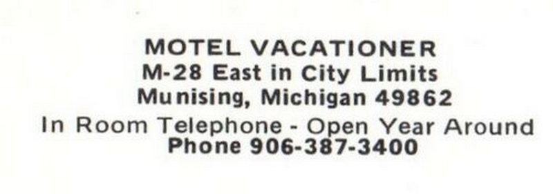 Motel Vacationer - Vintage Postcard Back